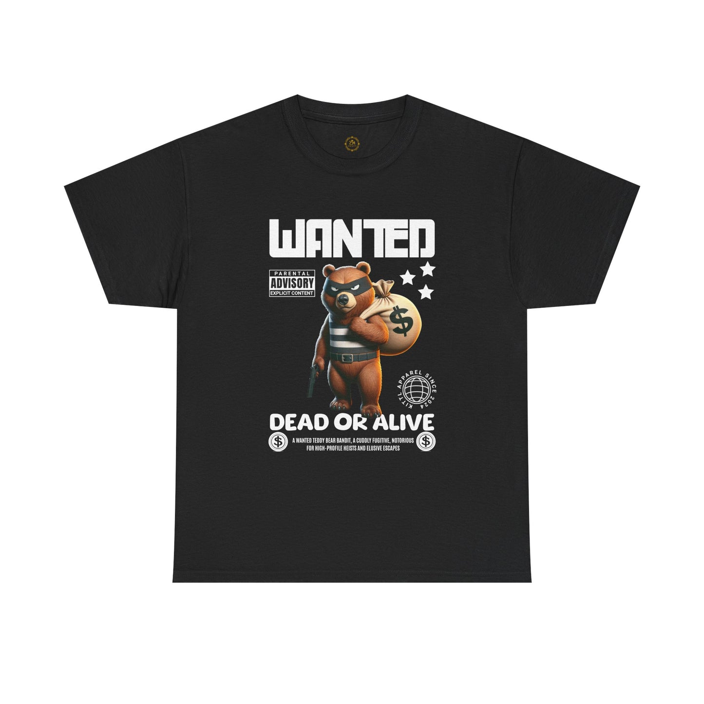 Grizzly Bear Tee - Wanted on the Run Design