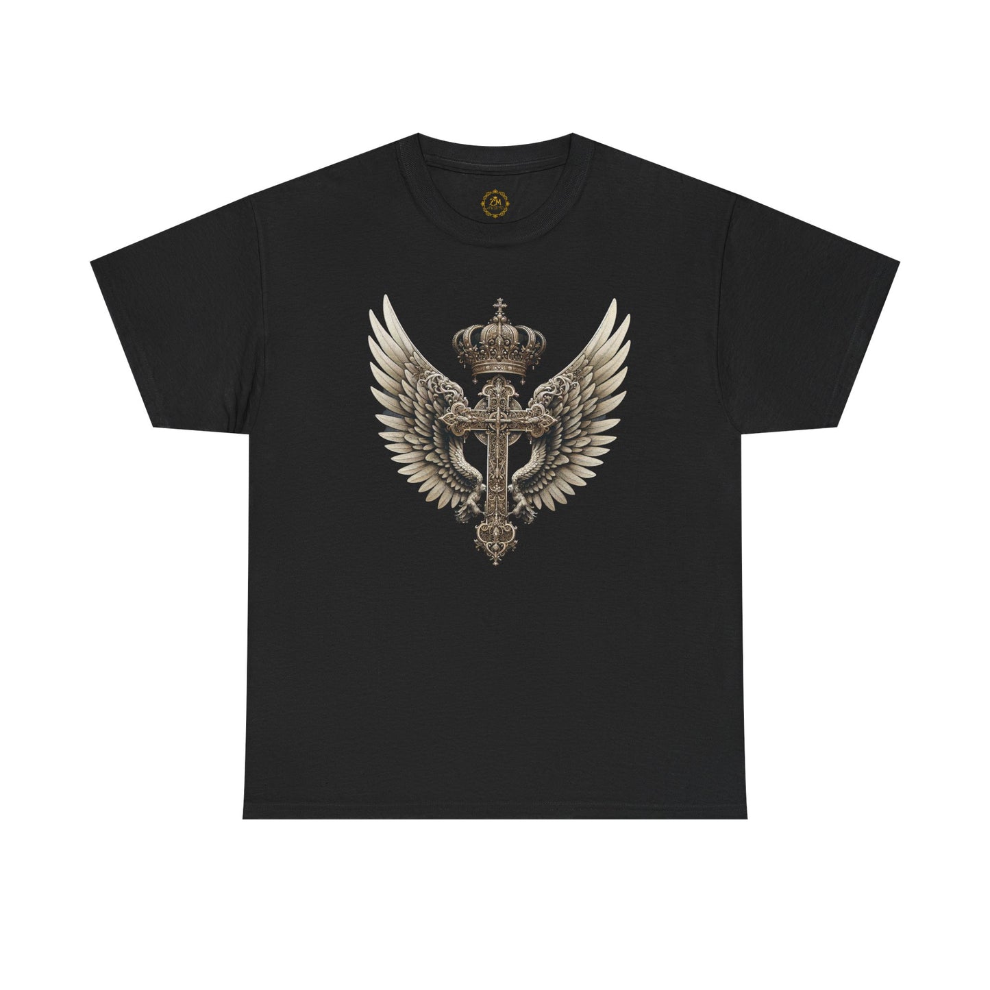 Crowned Cross Religious Tee