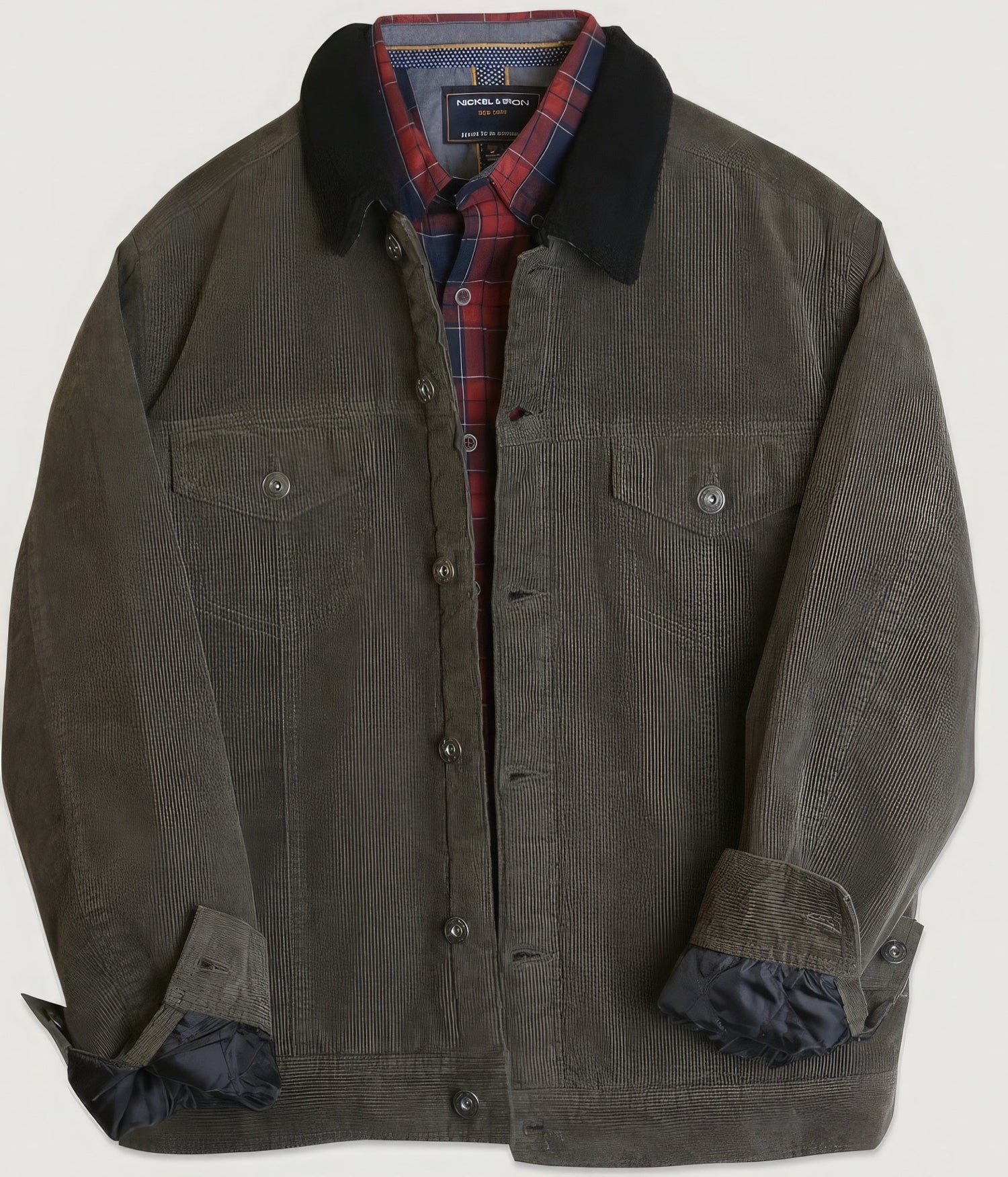 Casual Corduroy Lined Trucker Jacket – Rugged & Stylish classic design