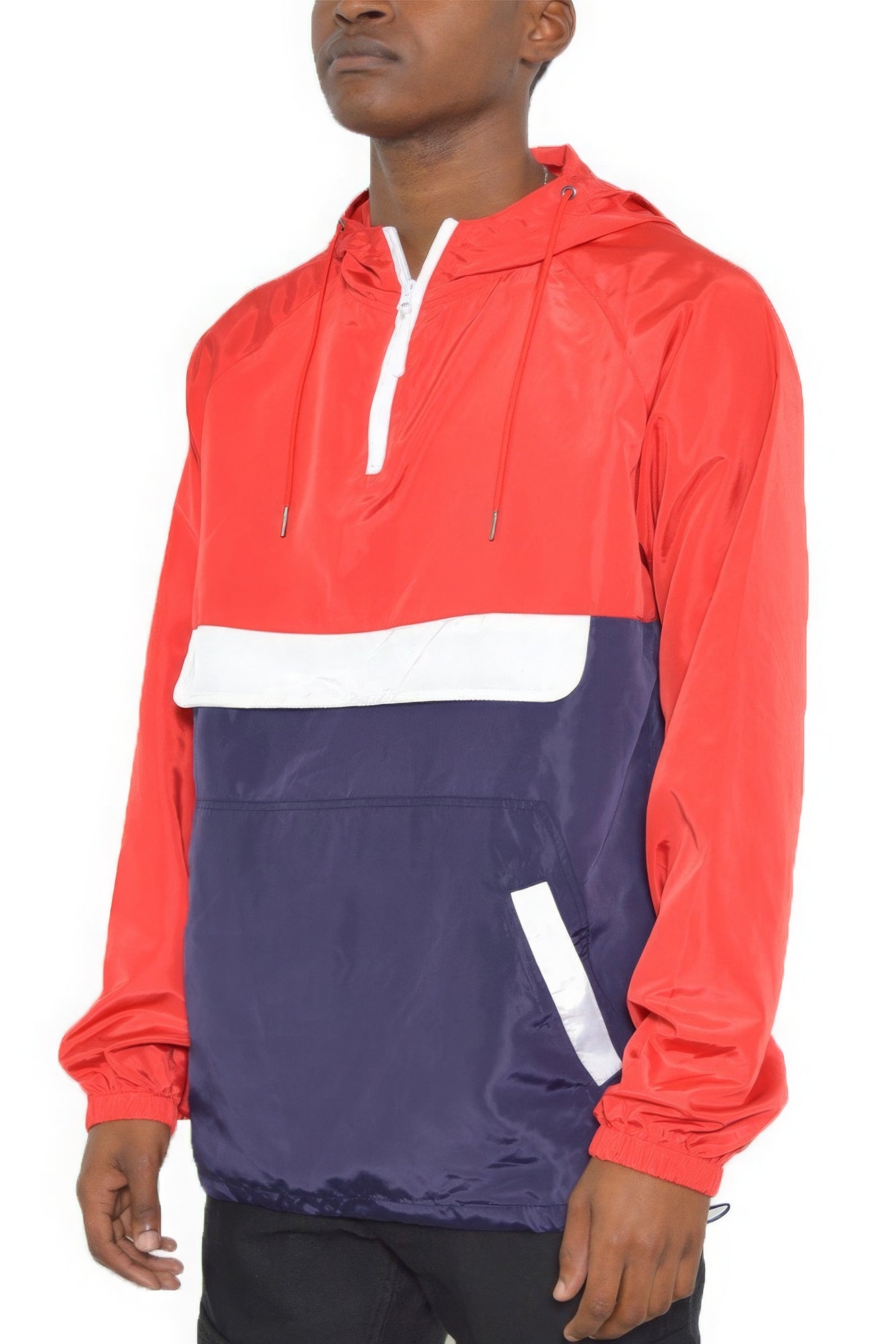 Color Block Pullover Windbreaker