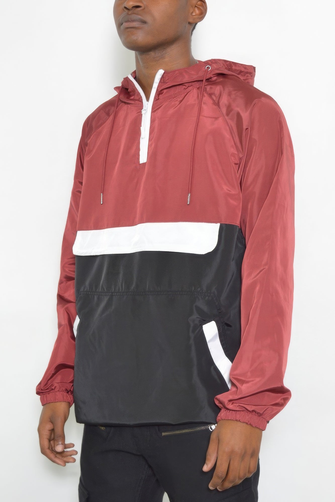 Color Block Pullover Windbreaker