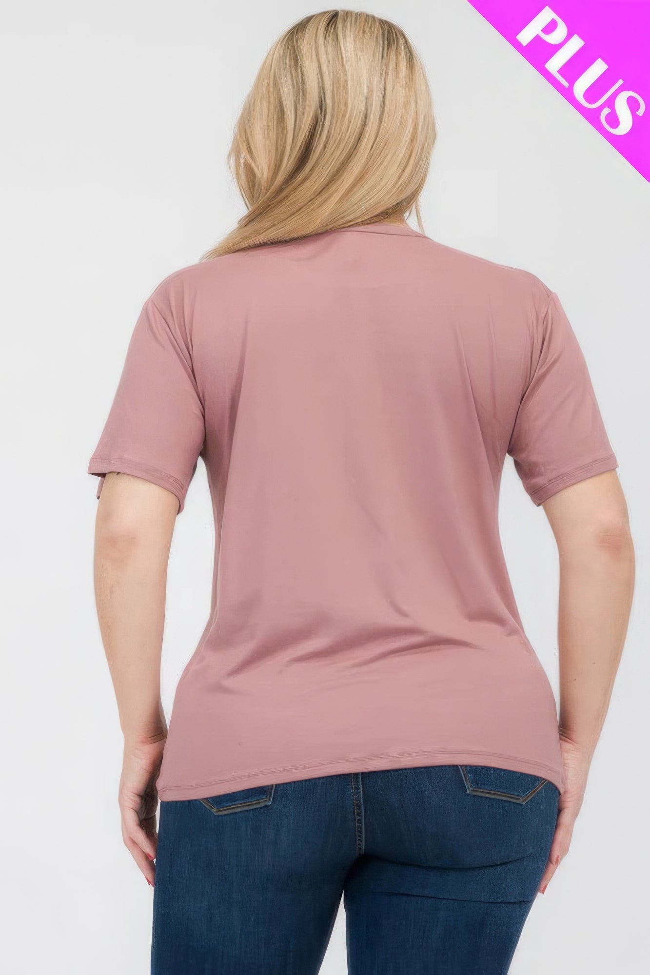 Plus Size Basic Short Sleeve T-shirt - Comfortable perfect fit timeles