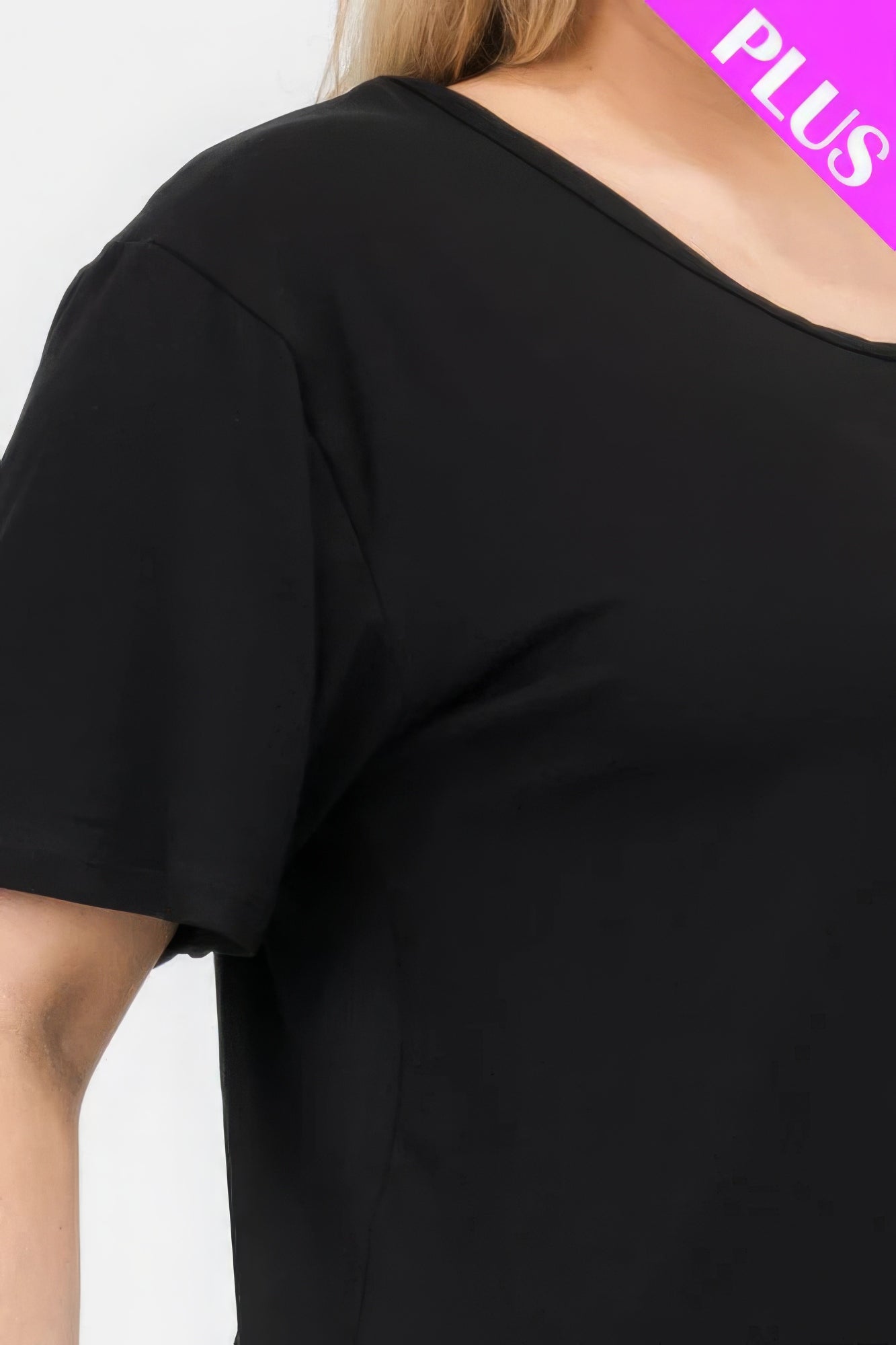 Plus Size Basic Short Sleeve T-shirt - Comfortable perfect fit timeles