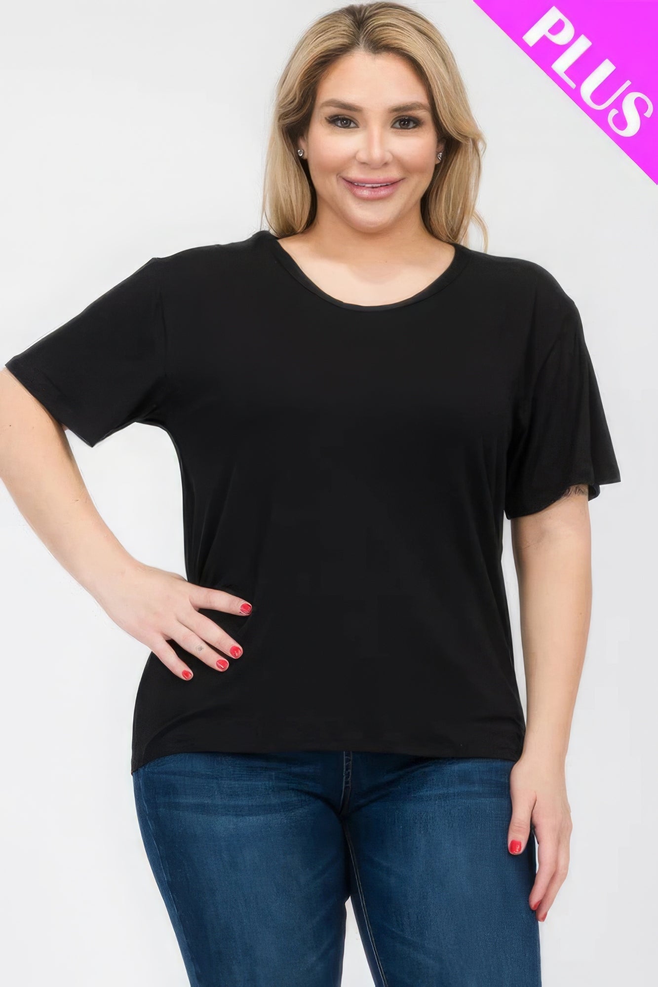 Plus Size Basic Short Sleeve T-shirt - Comfortable perfect fit timeles