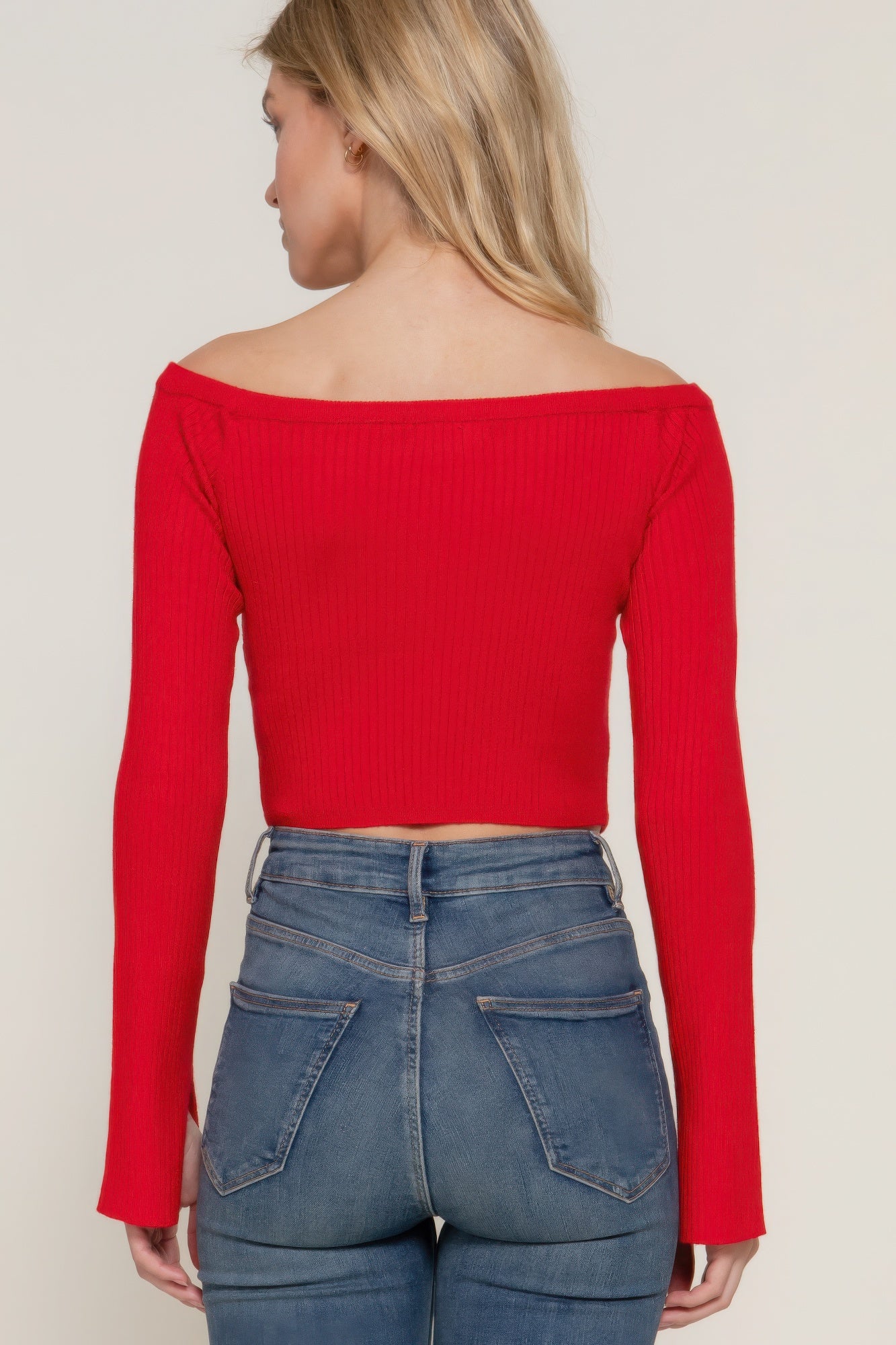 Long Slv Off Shoulder Sweater